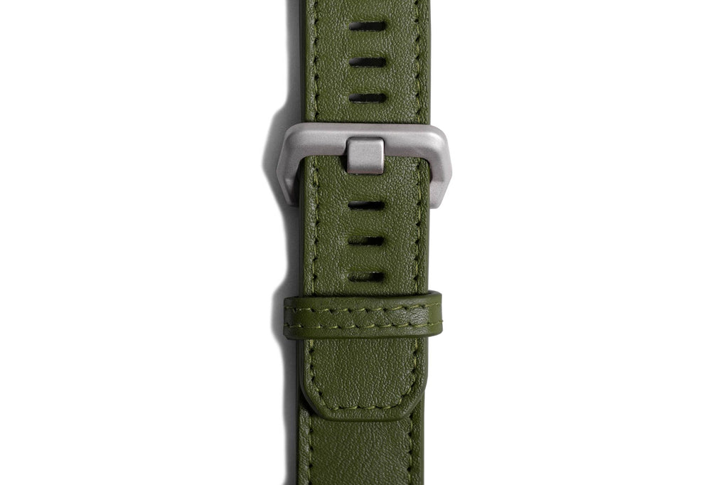 Apple Watch Strap. Modern - Leather Army Green