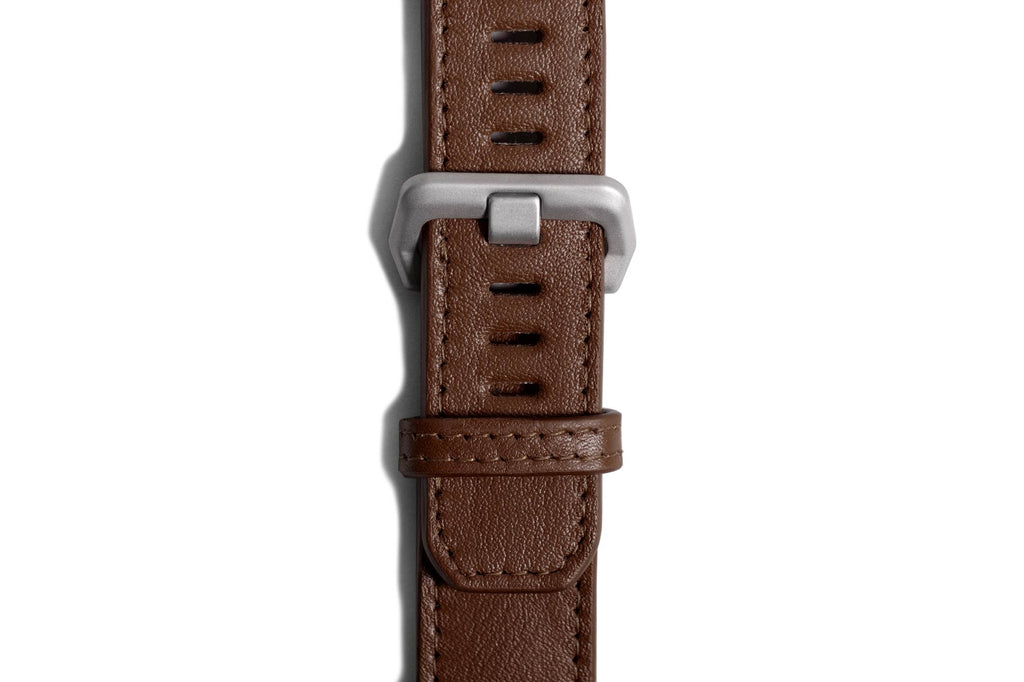 Apple Watch Strap. Modern - Leather Deep Brown