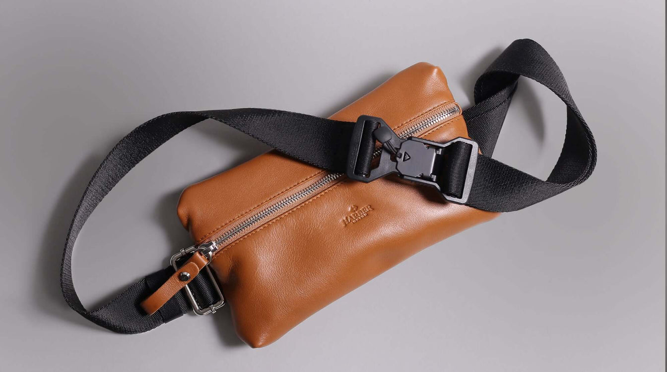 Leather sling bag