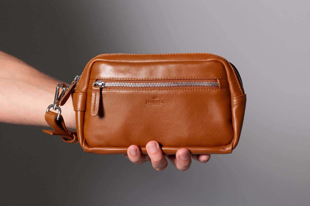 Compact Toiletry Bag Tan