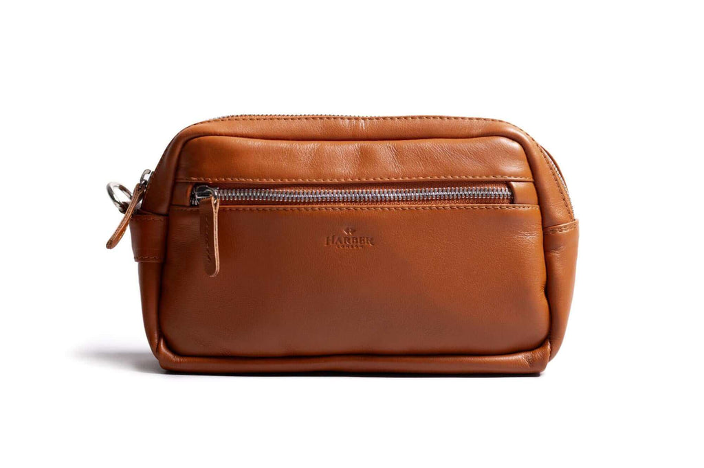 Compact Toiletry Bag Tan