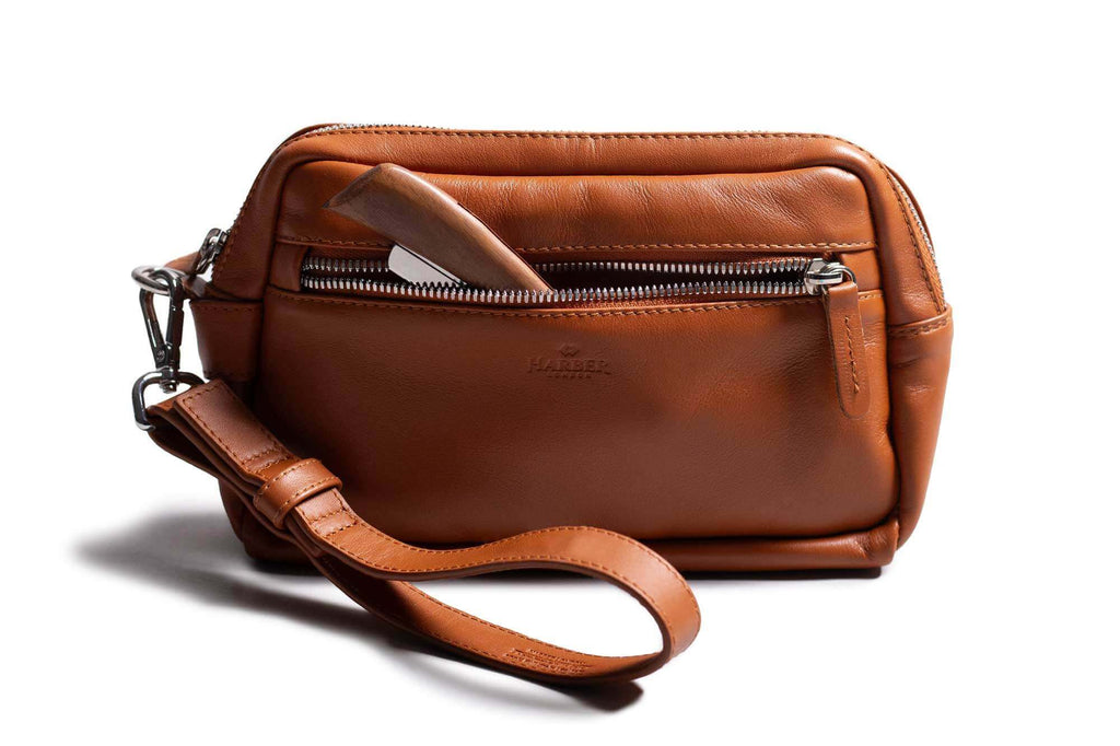 Compact Toiletry Bag Tan