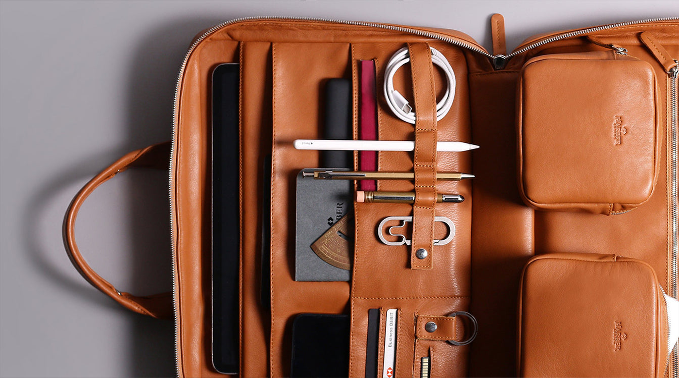 Leather Laptop Briefcase