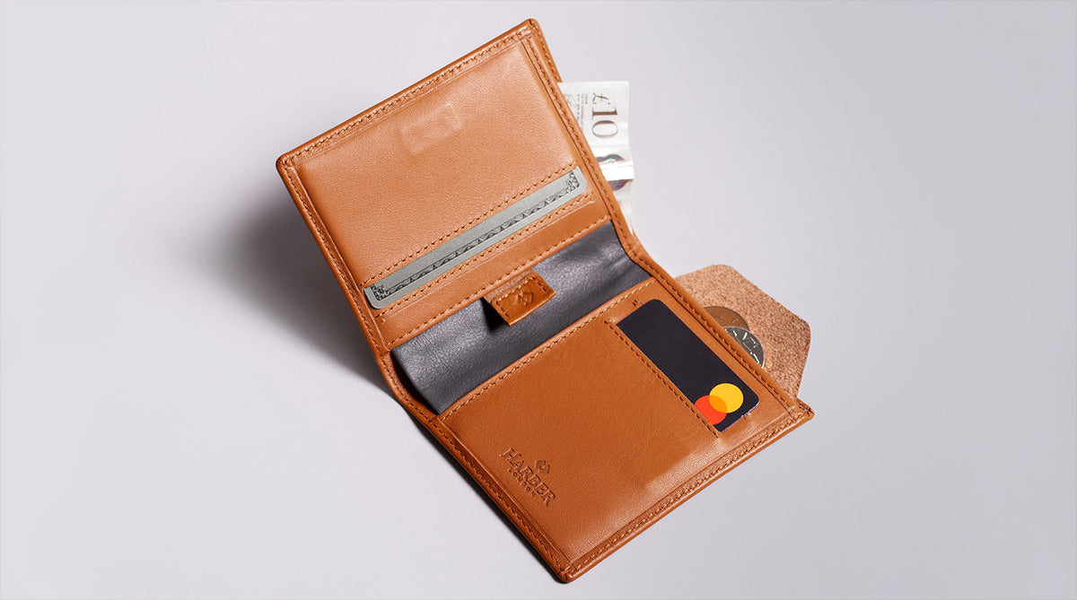 Leather Bifold Wallet with RFID Protection | Harber London