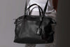  Leather Overnight Bag Black