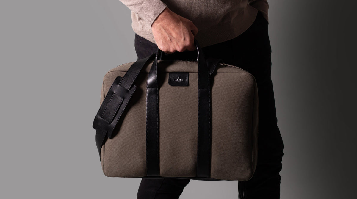 Rugged Water-Resistant Laptop Briefcase | Harber London