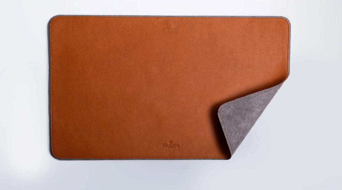 Leather & Felt Desk Mat | Harber London