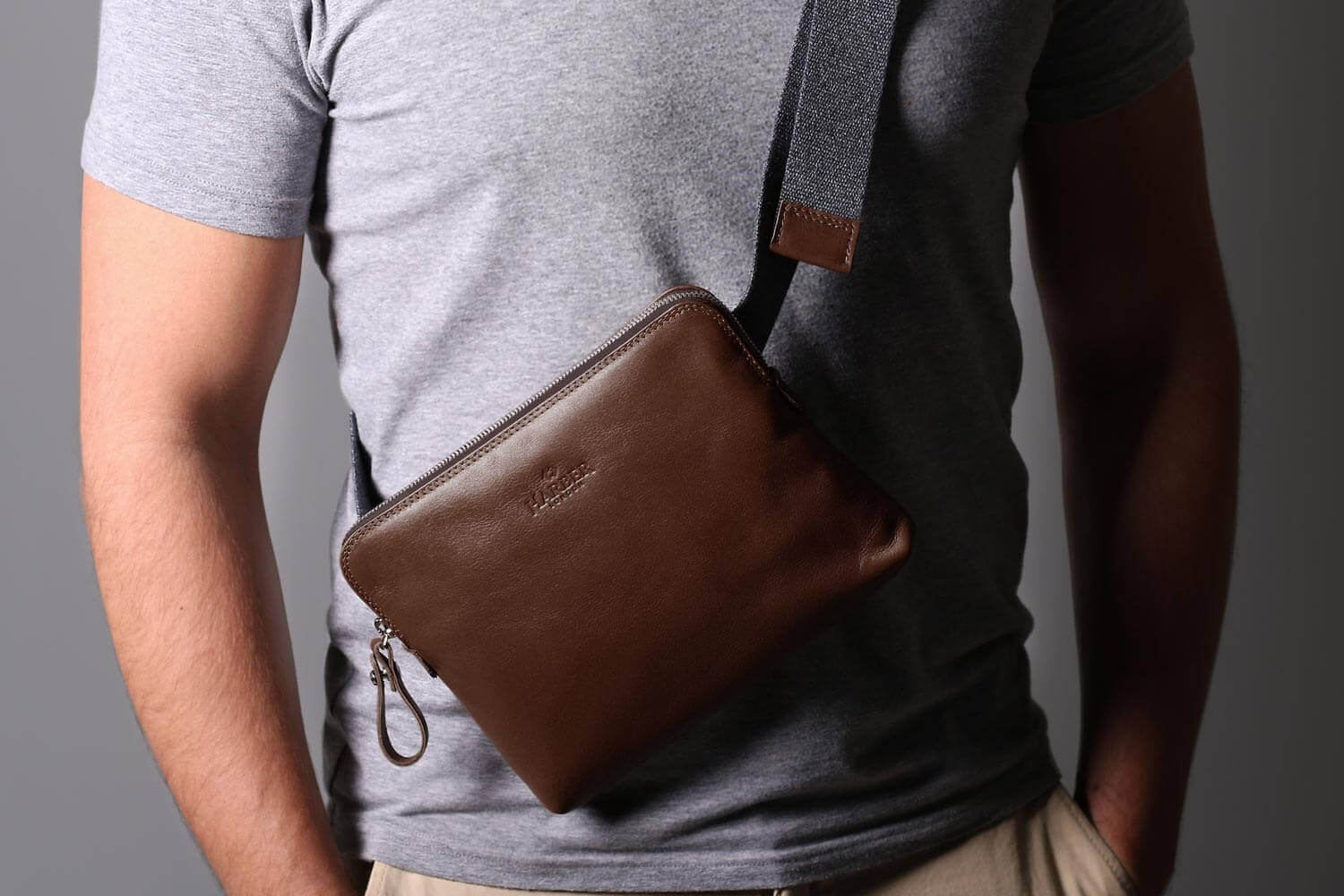 Leather Sling Bag | Harber London