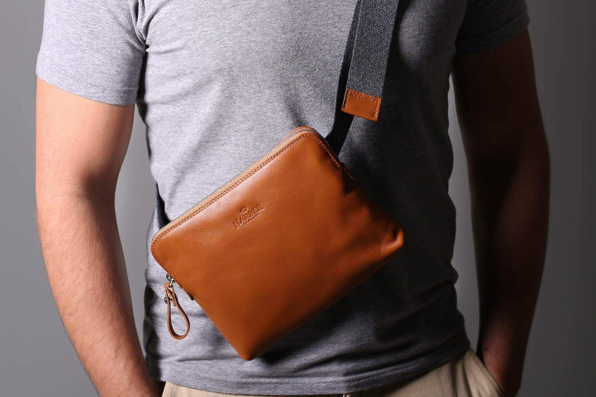 Leather Sling Bag | Harber London