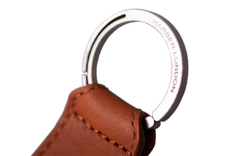 Harber London Leather Keychain