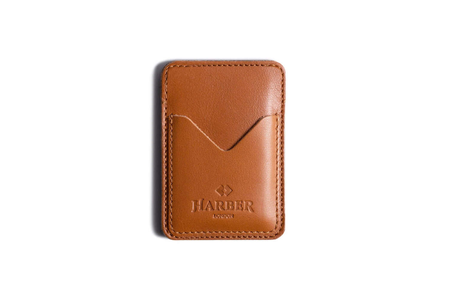 DOUBLE LEATHER PLAYING CARDS CASE - BRITISH TAN FLORENTINE LEATHER